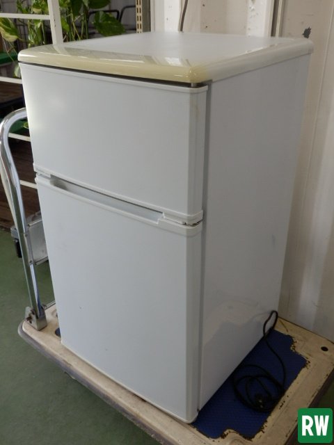 安い 2ドア冷蔵庫 ノンフロン 88L [2-197019] MORITA 家庭用冷凍冷蔵庫 2013年製 100V ホワイト MR-D90E モリタ（ユーイング） 100リットル未満