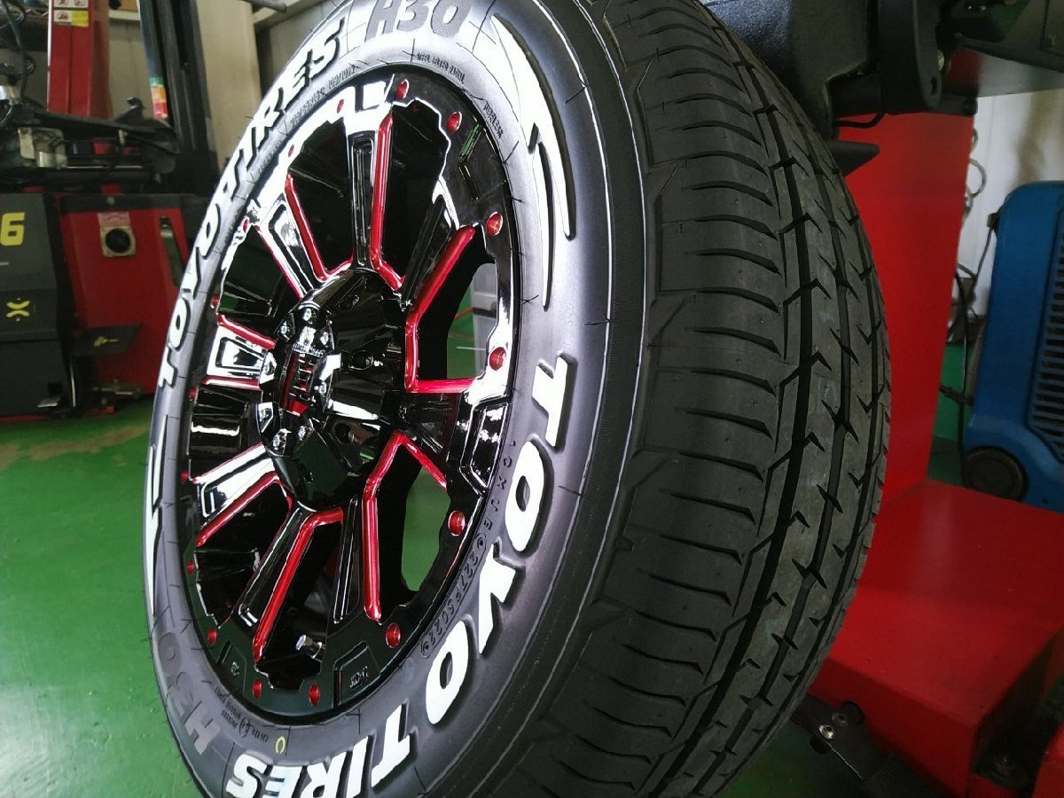 車検対応 200系ハイエース タイヤホイールセット TOYO H30 215/65R16 16インチ DeathRock 新品 4本セット_画像5