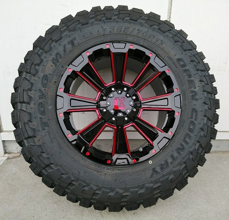 トーヨー オープンカントリー MT 265/65R17 265/70R17 サーフ プラド ハイラックス H3 FJ タイヤホイールセット 17インチ DeathRock_画像3