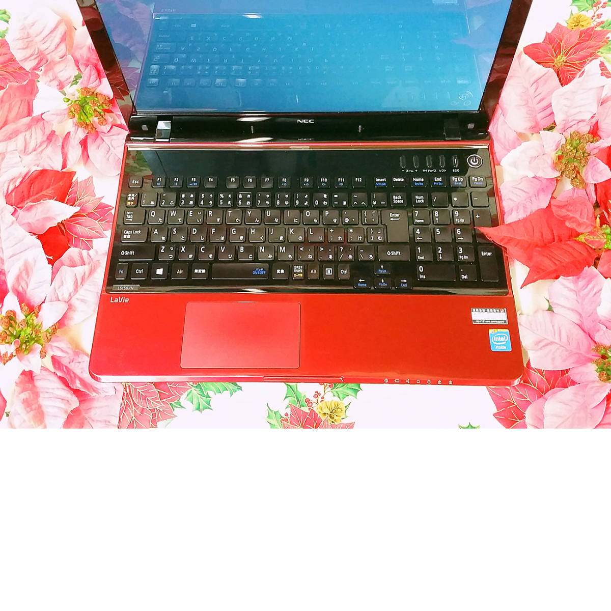 新型Windows11搭載/爆速4世代Core-i7/大人気NEC LAVIEレッド色
