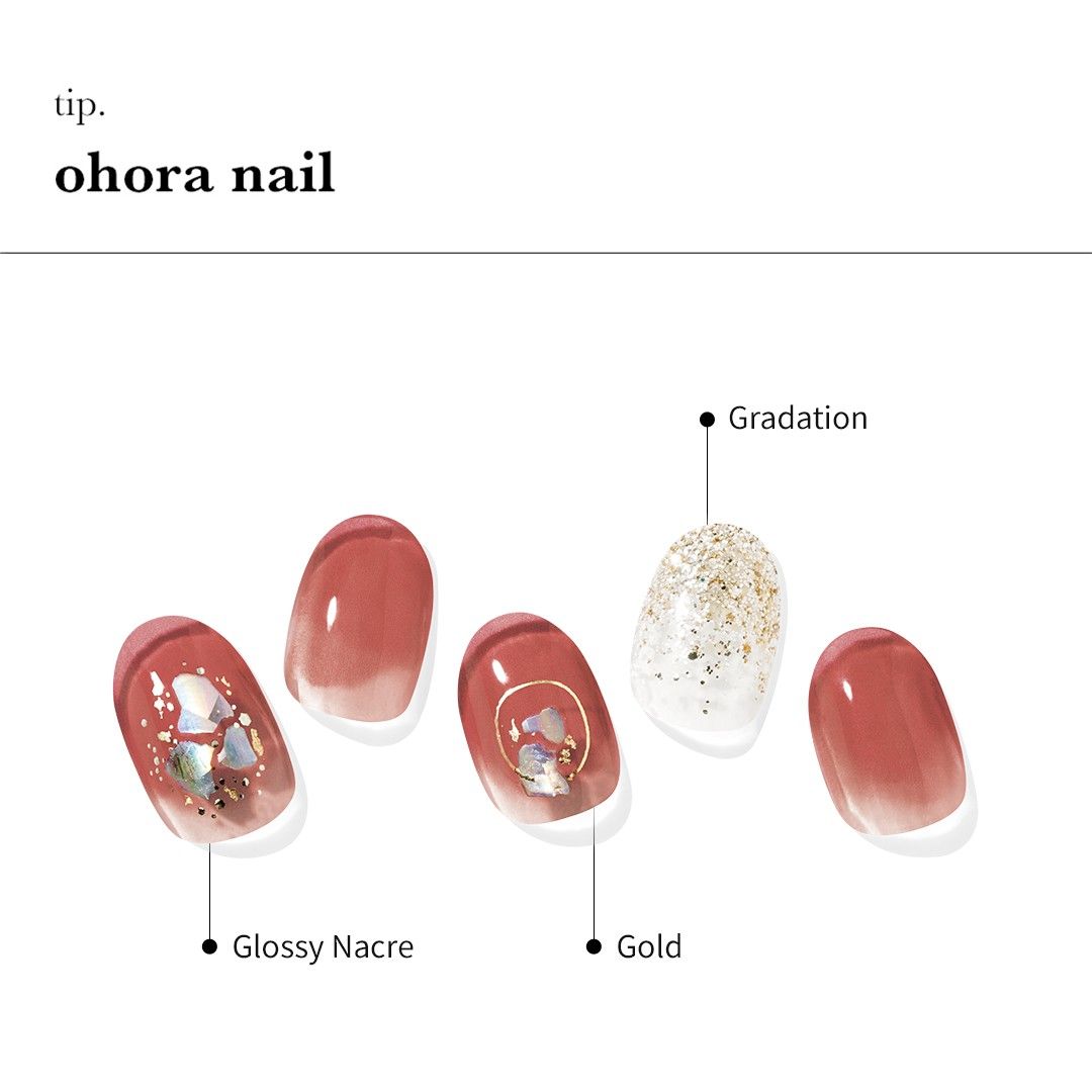 【ohora】オホーラ GelNail ジェルネイルシール Hatsu Koi(新品・未開封)