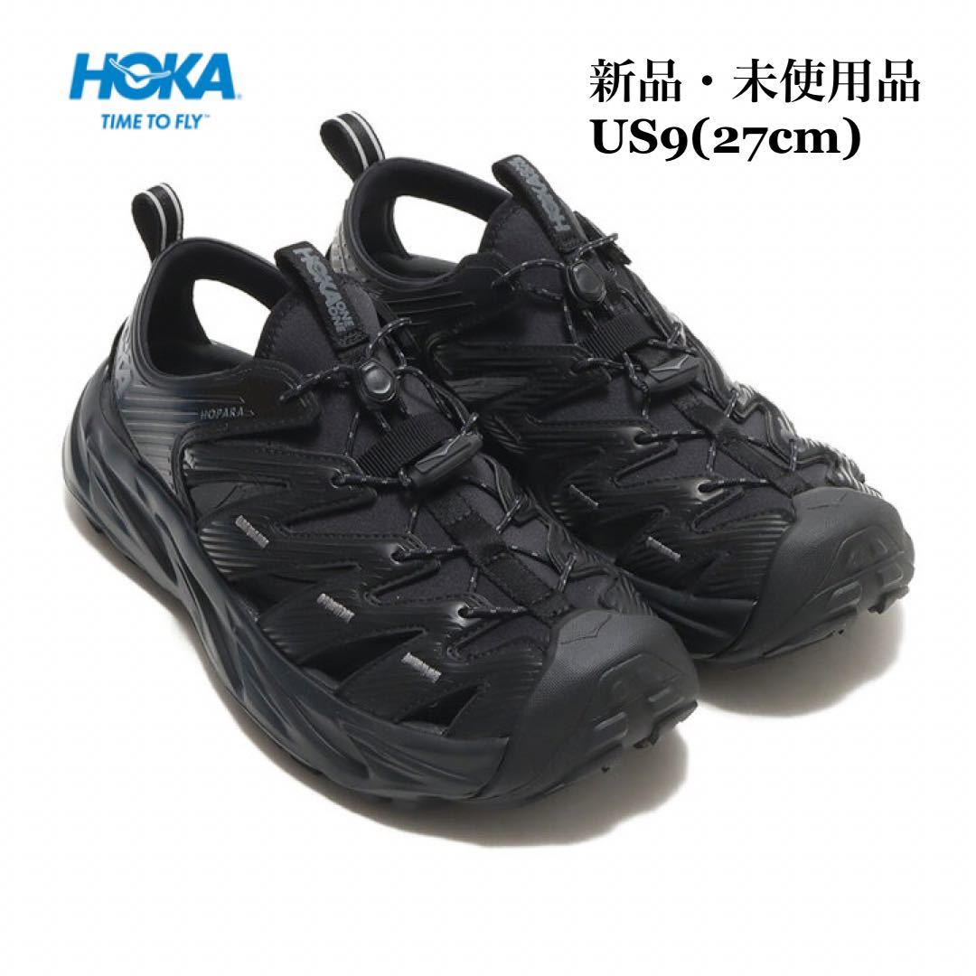 HOKA ONE ONE ホカオネオネ HOPARA ホパラ ブラック サンダル メンズ アウトドア レジャー US9