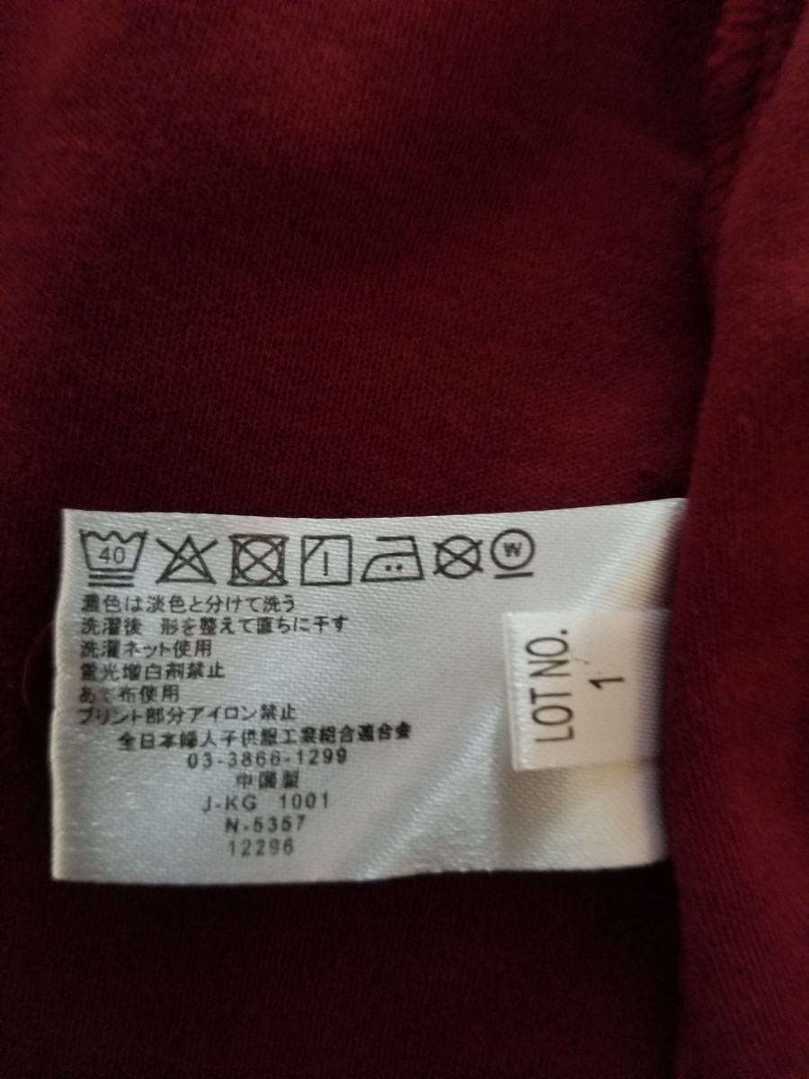 ★チュニックコットン半袖ポロシャツ 4L 送料185円～ ボルドー★の画像4