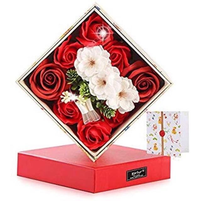 o decoration . birthday memory day all sorts celebration soap flower storage box ( hand towel attaching . decoration 