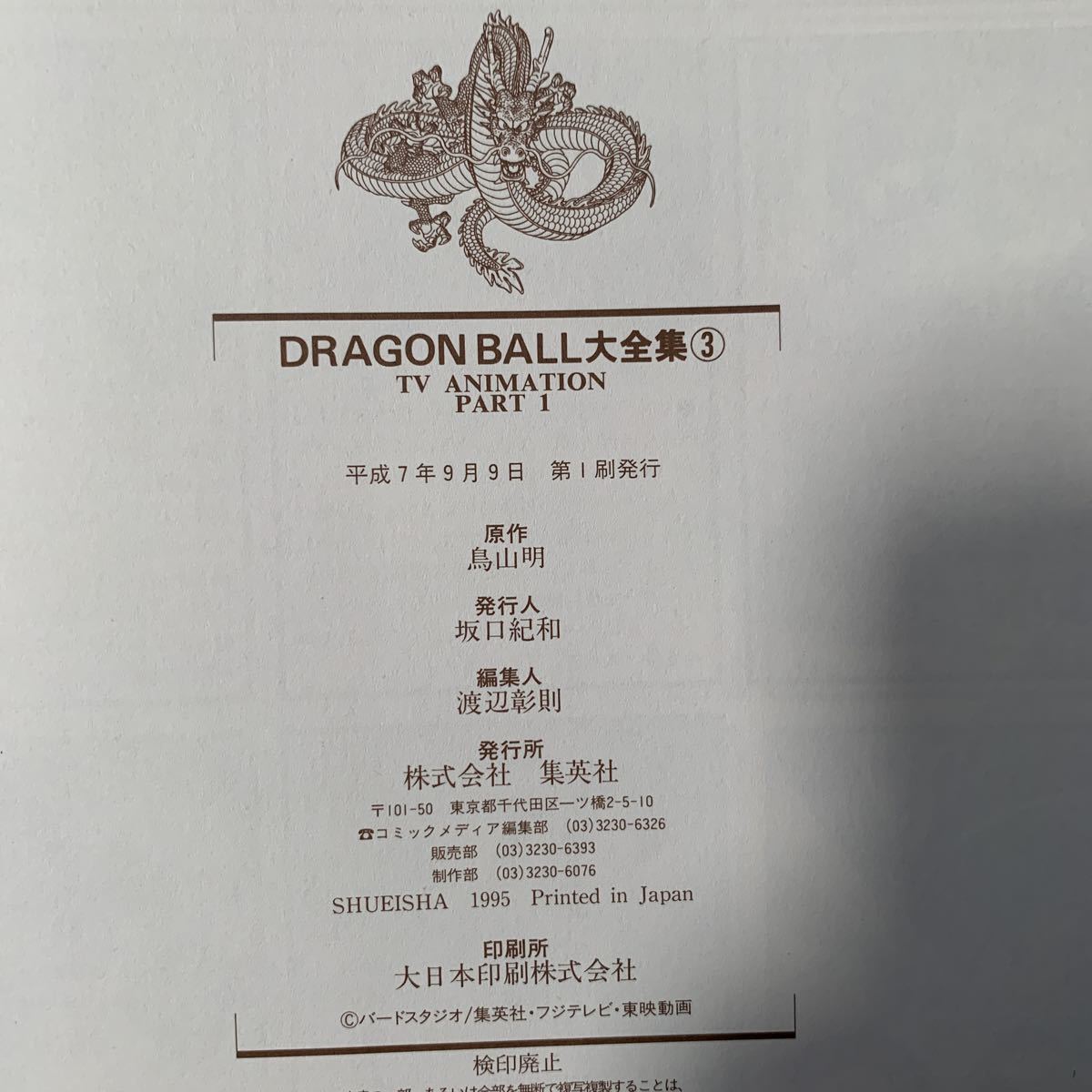 ドラゴンボール DRAGON BALL 大全集 3 鳥山明 第1刷発行 鳥山明ワールド_画像5