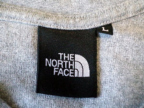 美品!! THE NORTH FACE Tシャツ ショートスリーブピクチャードスクエアロゴティー L size グレー ヨセミテ ヘビーウェイト_画像9