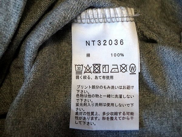 美品!! THE NORTH FACE Tシャツ ショートスリーブピクチャードスクエアロゴティー L size グレー ヨセミテ ヘビーウェイト_画像10