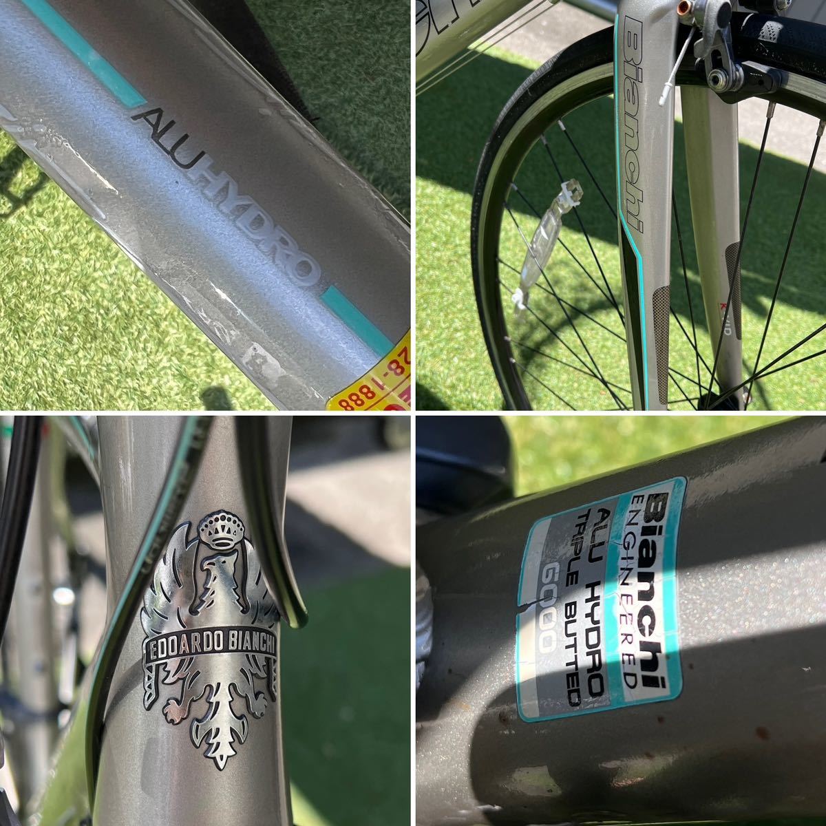 B884 直接取引大歓迎　Bianchi VIA NIRONE7 50cm 2×8S 16速　ホイール　Bianchi AT470_画像9