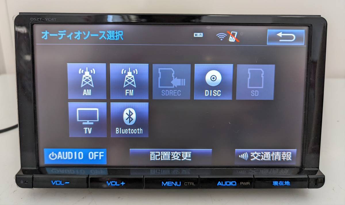 トヨタ純正☆ナビ【DSZT-YC4T】地図2016年 Bluetooth搭載 中古(トヨタ