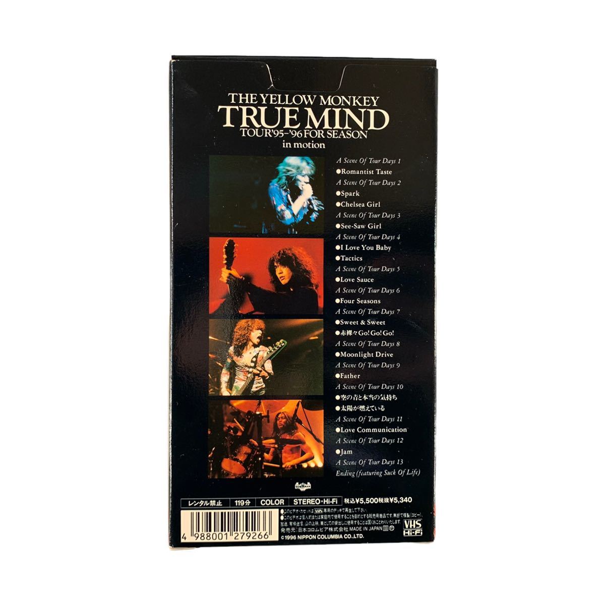 ★未使用品？ 極美品 THE YELLOW MONKEY TRUE MIND TOUR'95-'96 FOR SEASON in motion/still ザ?イエローモンキー 寫真集 VHS 管理kame69