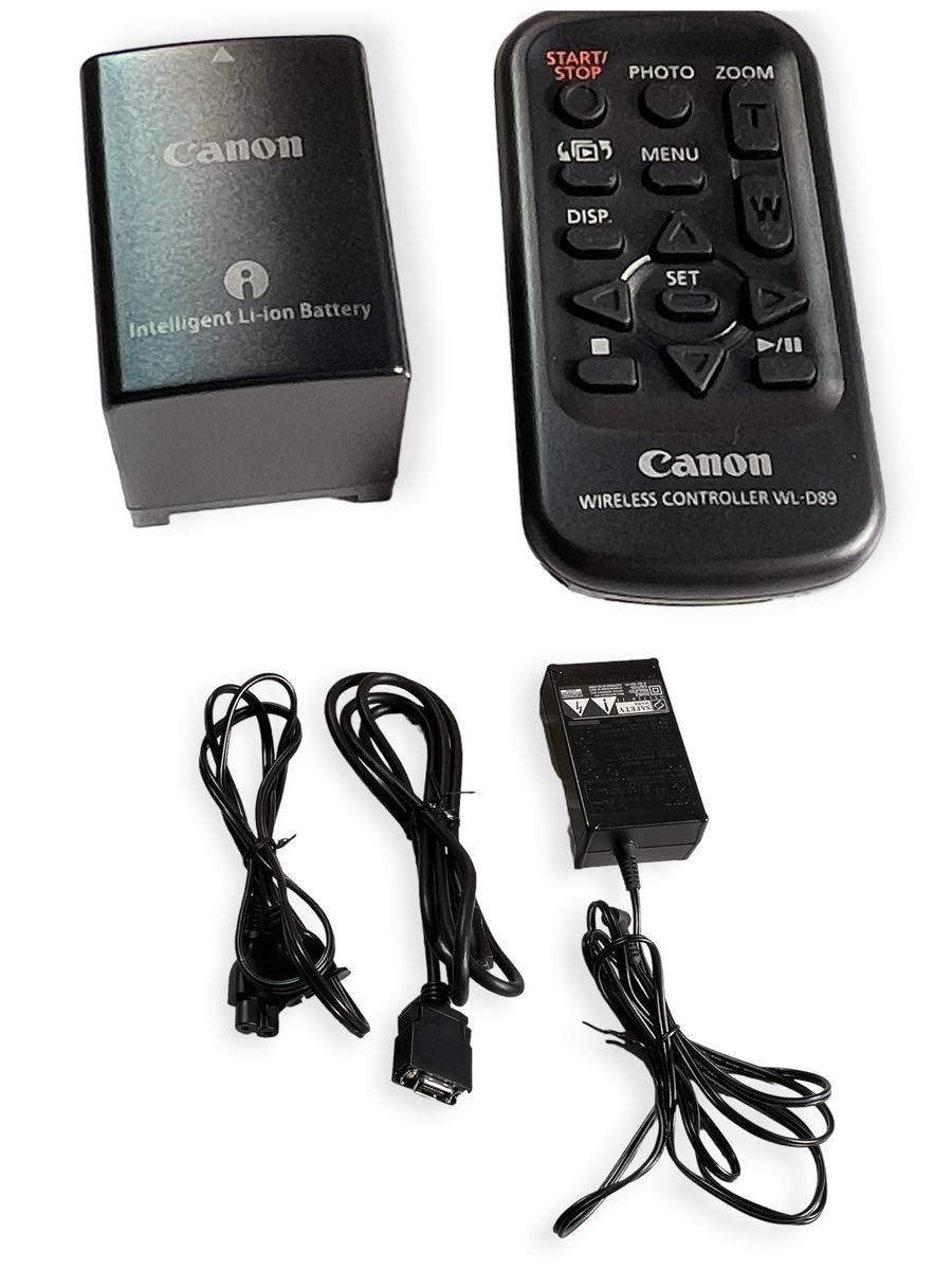 ★通電確認済み Canon HDビデオカメラ iVIS HF M31 レッド HDMI リモコン バッテリー アダプター CD-ROMなど 中古品 管理I236_画像8