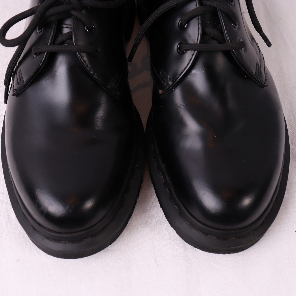 ドクターマーチン UK5/23.5cm-24.0cm/3ホール 黒 ブラック MONO ブーツ レディース レザー 本革 dr.martens 中古 古着 dm3841_画像3