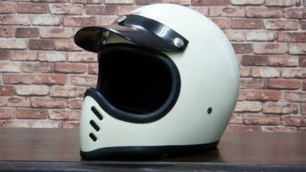 【OCEANBEETLE】オーシャンビートル BEETLE VISOR 純正バイザー/ブラック 黒 3点止め chopper SHORTY PTR 500TX MTX LAC BELL 定番 人気_MTXに装着イメージ