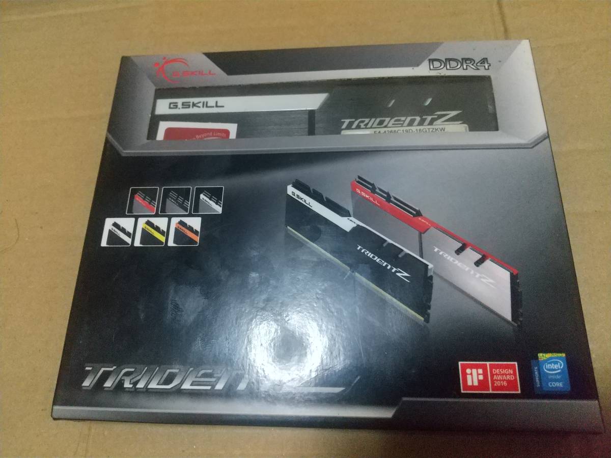 中古メモリG.Skill F4-4266C19D-16GTZKW DDR4 PC4-34100 8GB 2枚組計