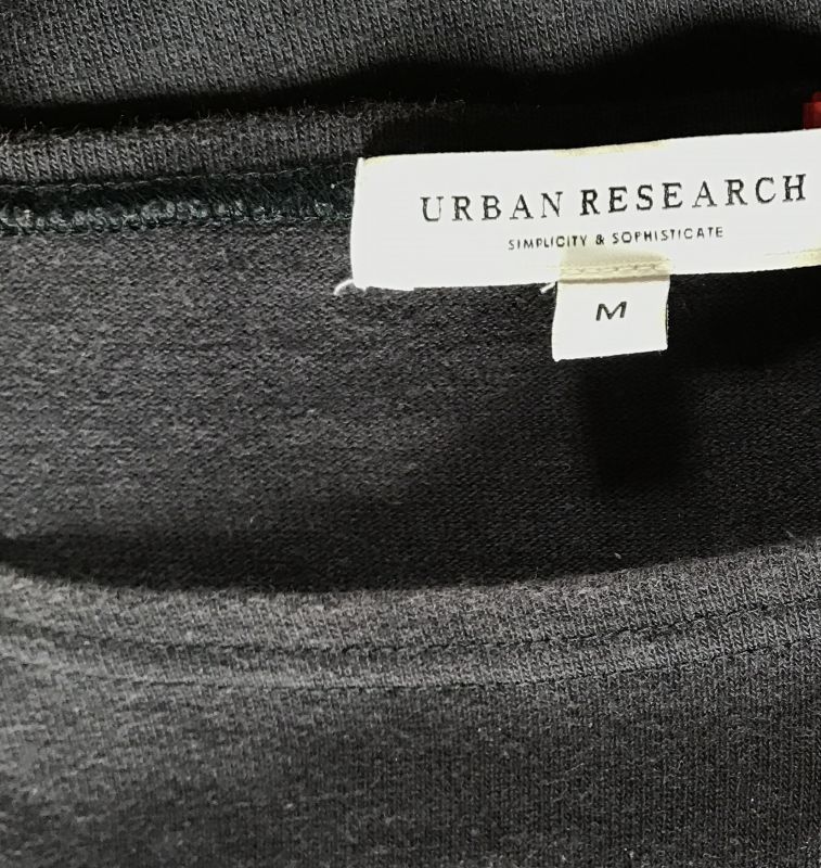 Urban Research Urban Research short sleeves shirt short sleeves T-shirt M size navy 