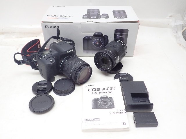 Canon キヤノン デジタル一眼レフカメラ EOS 8000D ダブルズームキット
