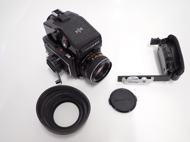 Mamiya M645 + SEKOR C E 70mm F2.8 マミヤ 中判カメラ グリップ付 ∬ 6AD2A-1