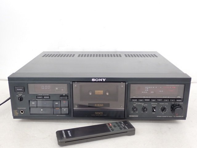 SONY TC-K555ESA 3ヘッドカセットデッキ リモコン付き - www