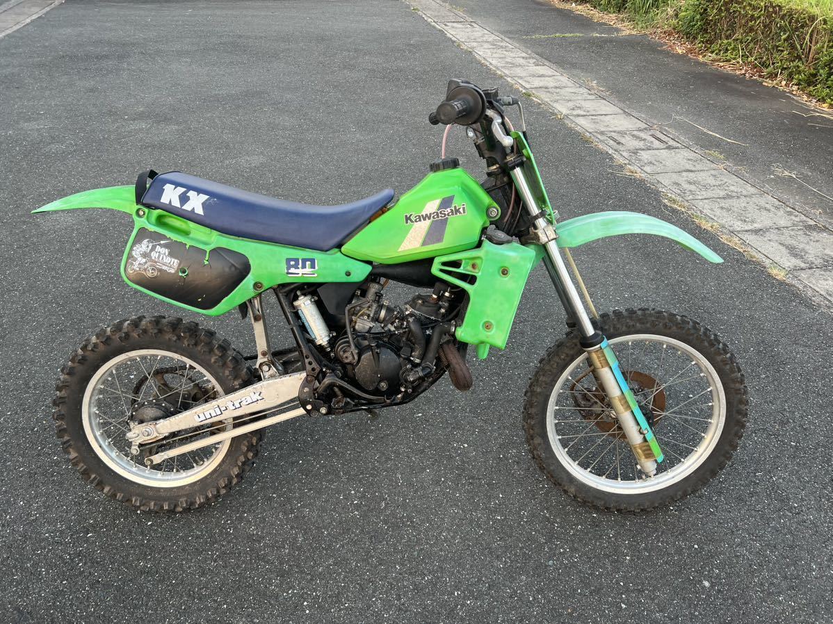 ジャンク品 不動車 カワサキ KX80 KX080F モトクロス オフロード