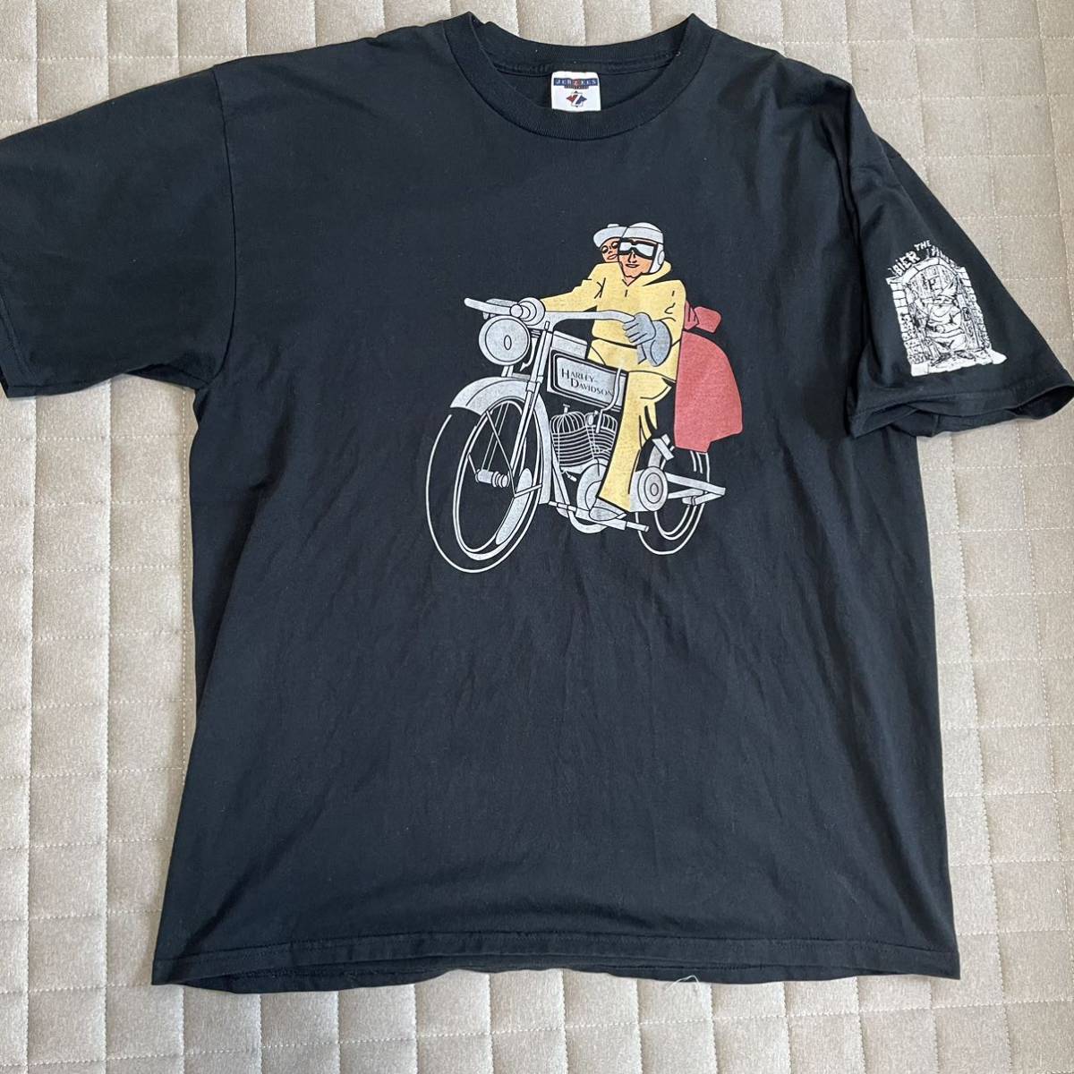 BIER HAUS tシャツ XL相当　ハーレーダビッドソン　黒　企業　Harley-Davidson