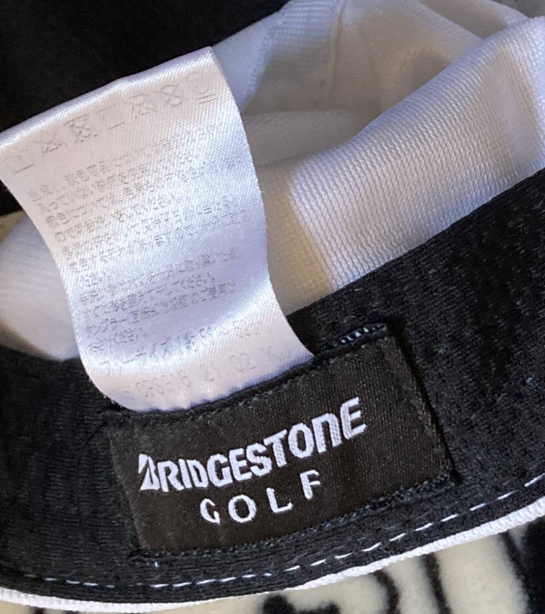 格安!!訳ありゴルフキャップ「BRIDGESTON ブリヂストン」GOLF白カラースナップバック帽子CAP/フリーサイズ(56-58cm)男女OKユニセックス仕様_画像7