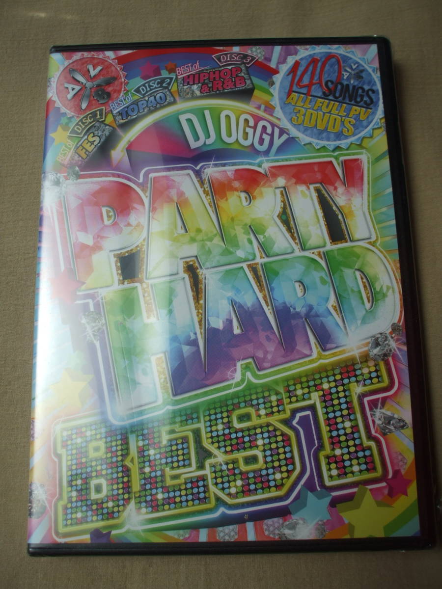 DVD◆未開封品/ DJ OGGY PARTY HARD BEST 3DVD'S_画像1