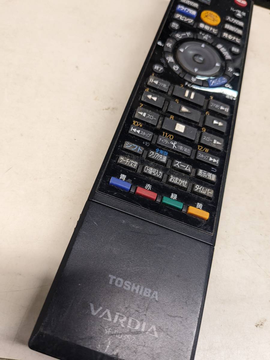 [FNB-32-30] Toshiba SE-R0352 VARDIA recorder remote control used RD-E304K/RD-E305K/RD-E1004K/RD-E1005K for effectiveness. bad button equipped * moving . settled 