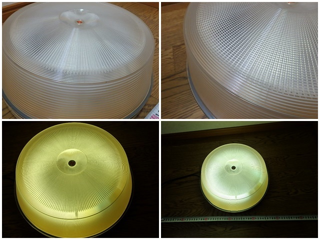 s307kd　ナショナル　古い照明器具　丸型　レトロ　蛍光灯器具　ライト　HW890　浴室で使用　中古　ジャンク_画像7