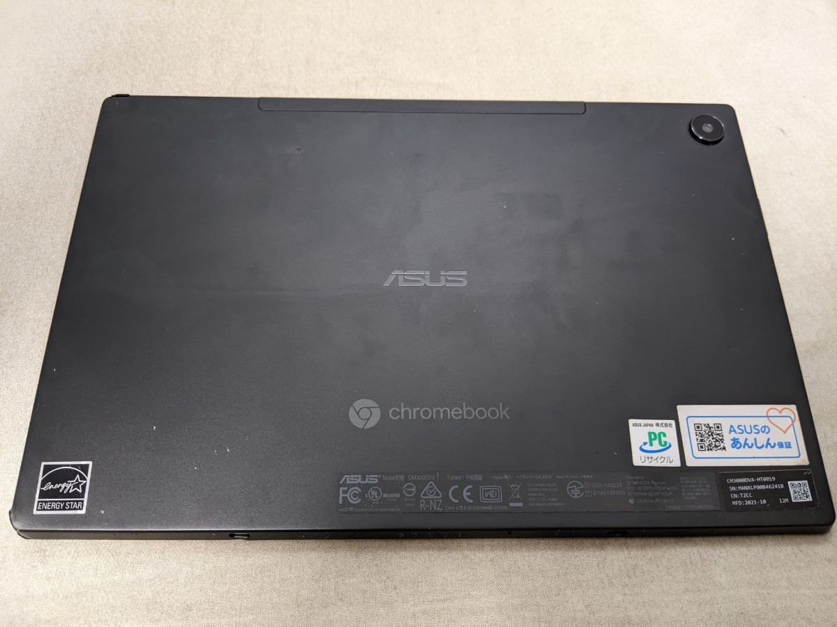 JS917 ASUS Chromebook CM3000DV エイスース ノートPCタブレット 動作未確認 現状品 JUNK 送料無料_画像2