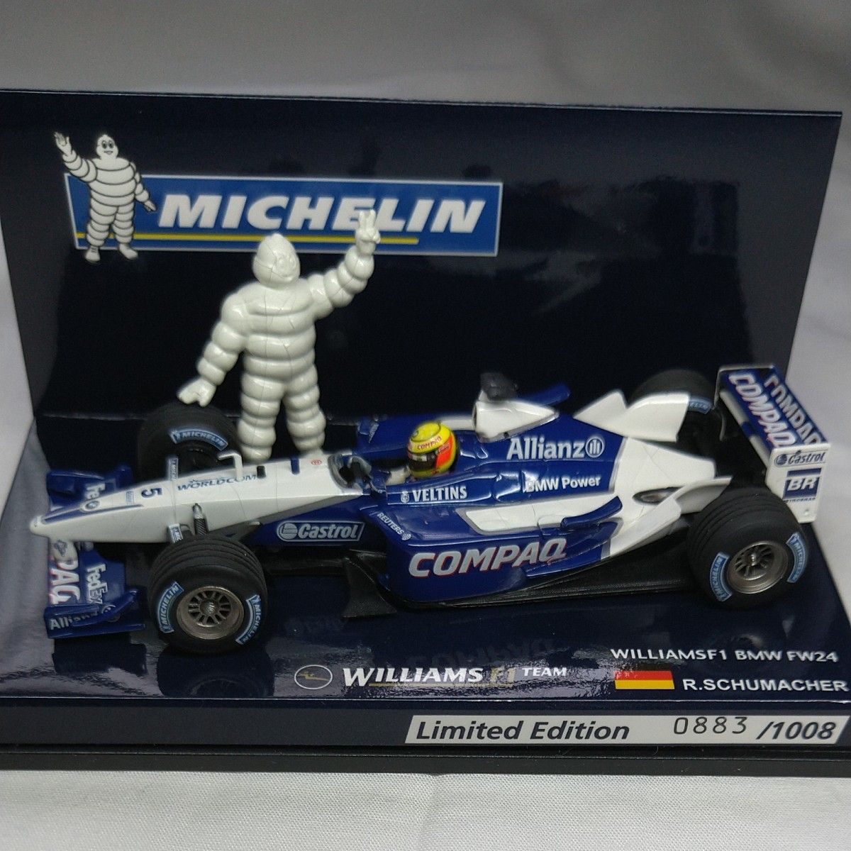 ミニカー 1/43 Michelin Collection WILLIAMS F1 BMW FW24 R.SCHUMACHER
