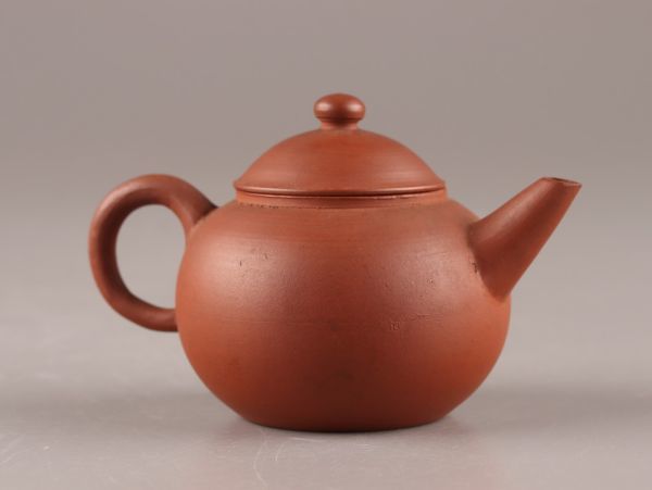 中国古玩 唐物 煎茶道具 朱泥 紫泥 紫砂壷 茶壷 急須 在印 時代物 極上品 初だし品 C0527_画像4