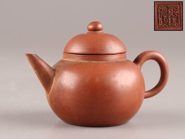 激安の 中国古玩 唐物 煎茶道具 朱泥 紫泥 紫砂壷 茶壷 急須 墨縁斎製