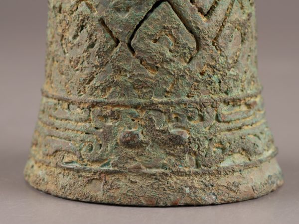 中国古玩 唐物 西周期 青銅器 饕餮文 祭器 古作 時代物 極上品 初だし品 C0666_画像8