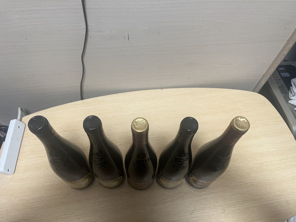 ワイン各種5本セット(ピーロート ブルー ルージュ750ml 等)未開封