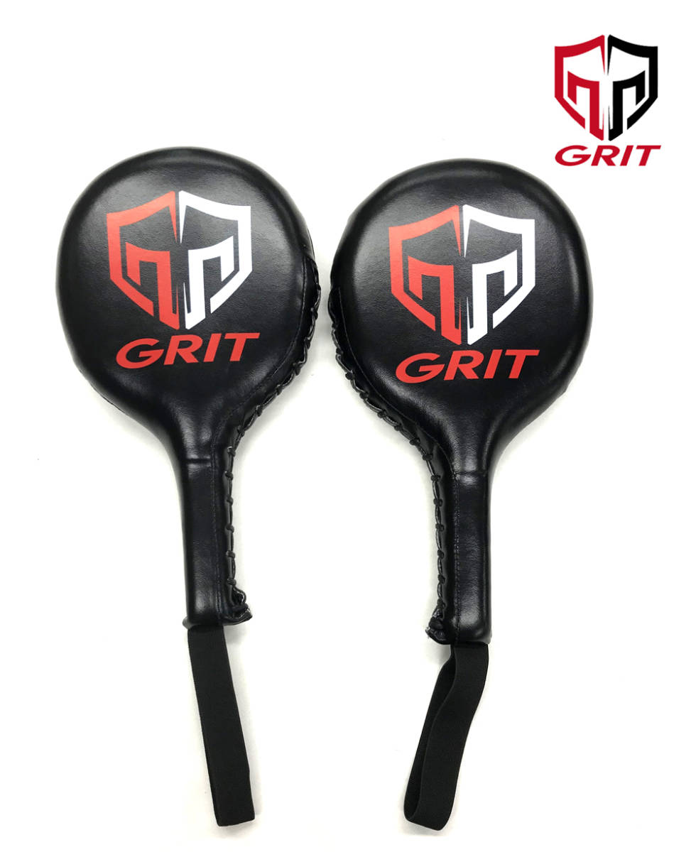 GRIT BOXING HAND MITTS 2008 BLACK ミット ボクシング ハンドミット ボクシングミット パンチングミット 空手用品 ミット格闘技 K-1_画像1