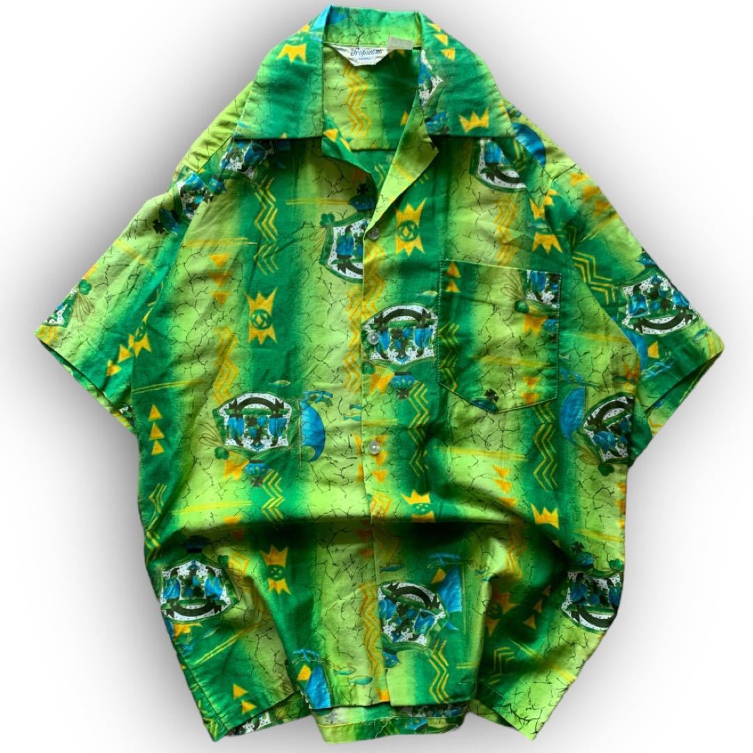 230510BRB16● 1970S TROPICANA 1970'S hawaiian shirt ハワイアンシャツ ビンテージ vintage アロハシャツ aloha shirt 半袖シャツ_画像1