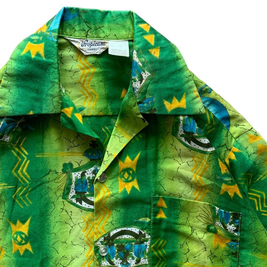 230510BRB16● 1970S TROPICANA 1970'S hawaiian shirt ハワイアンシャツ ビンテージ vintage アロハシャツ aloha shirt 半袖シャツ_画像4