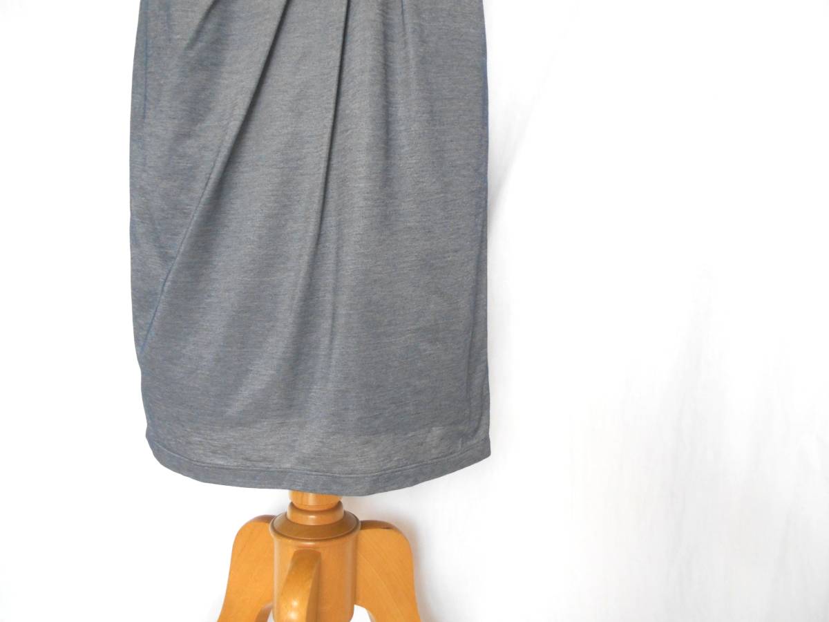 ( beautiful goods postage included!) COUP DE CHANCE Coup de Chance gray ... cotton jersey - One-piece ( made in Japan stretch dress ...)