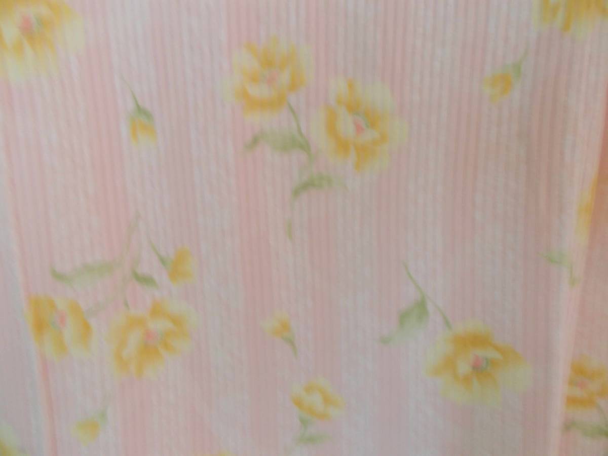 いちもんめ　レディース　ナイトウエア　パジャマ　７分袖　７分丈　ピンク　花柄　S～Mサイズ_画像6