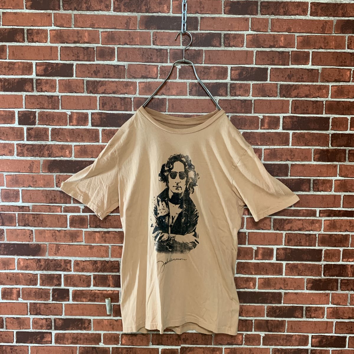 【激レア】JOHN LENNON ジョンレノン　オフィシャル　バンドTシャツ古着　ビートルズ　イマジン　ONO YOKO ラップ