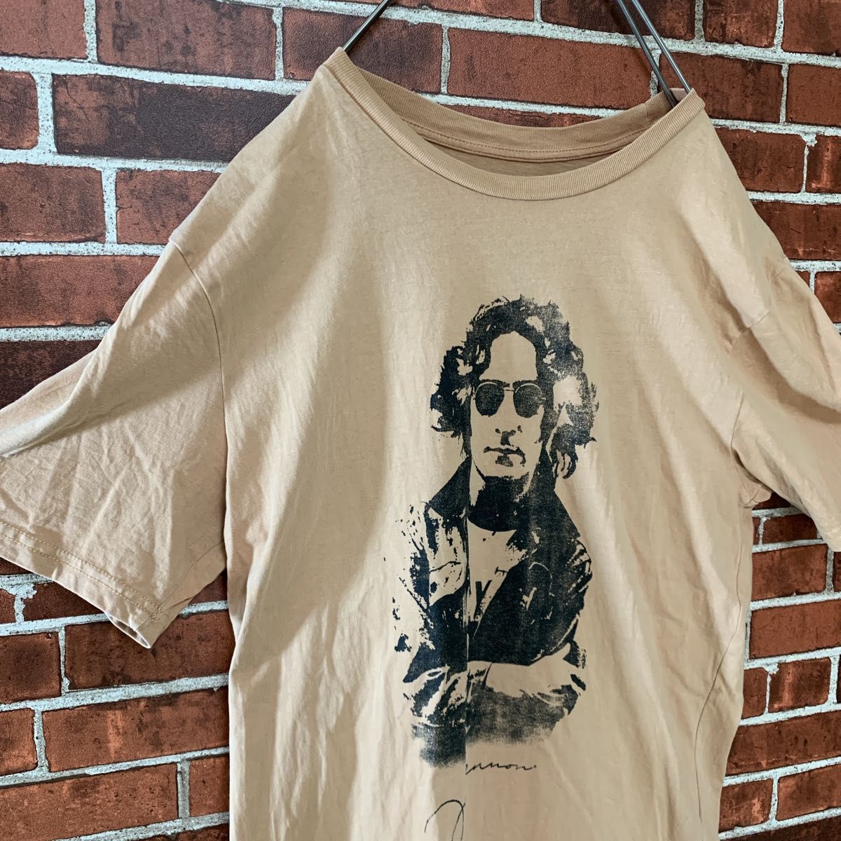 【激レア】JOHN LENNON ジョンレノン　オフィシャル　バンドTシャツ古着　ビートルズ　イマジン　ONO YOKO ラップ