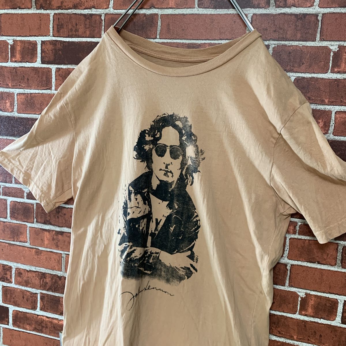 【激レア】JOHN LENNON ジョンレノン　オフィシャル　バンドTシャツ古着　ビートルズ　イマジン　ONO YOKO ラップ