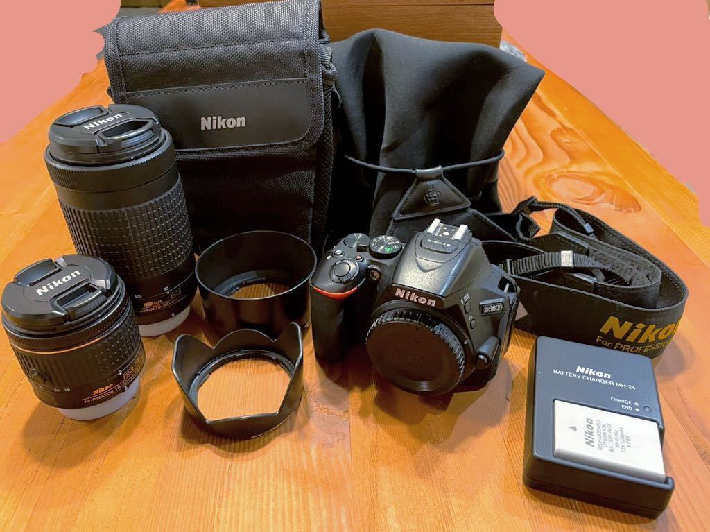 Nikon D5600 ニコン一眼レフデジタル一眼レフダブルズームキットセミ