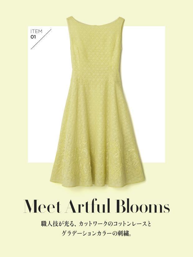フォクシー 2021年 ワンピース カトレア ライム 銀座本店限定カラー 38