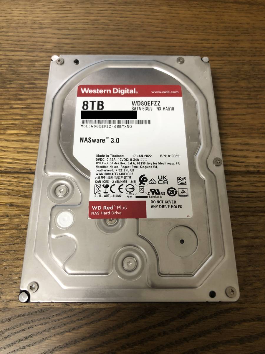 春新作の WD Red Plus 8TB CMR WD80EFZZ-EC 新品 未使用 kochmetal.com.br