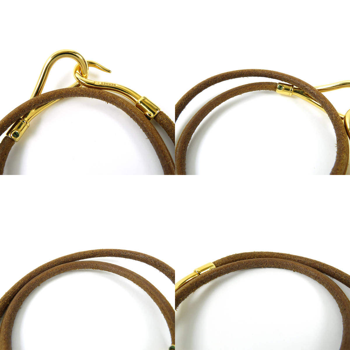 美品 HERMES エルメス ジャンボ チョーカー ネックレス 2連 美品 HERMES エルメス ジャンボ チョーカー ネックレス 2連