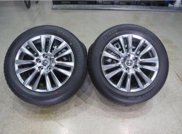 60系列鷂式高級正品18x7.5 J + 45高光18年普利司通Ekopia H / L 422 plus 235/55 R 18新車拆除 原文:60系ハリアープレミアム純正 18x7.5J+45 ハイグロス 18年ブリヂストン エコピアH/L422プラス 235/55R18 新車外し