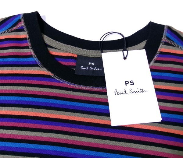 新品★Paul smith★ポールスミス★コットン100% ストライプ 半袖Tシャツ★ボーダー★S★メンズ★オーガニックコットン_画像3