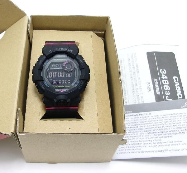 新品★CASIO G-SHOCK★腕時計★GMD-B800SC-1JP★Bluetooth★ブラック ピンク★スマートウォッチ カロリー計算 歩数計_画像1