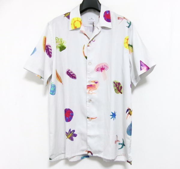 超美品の 新品★Paul smith★ポールスミス★プリント 半袖シャツ★M★メンズ 半袖シャツ 超美品の 新品★Paul smith★ポールスミス★プリント 半袖シャツ★M★メンズ 半袖シャツ